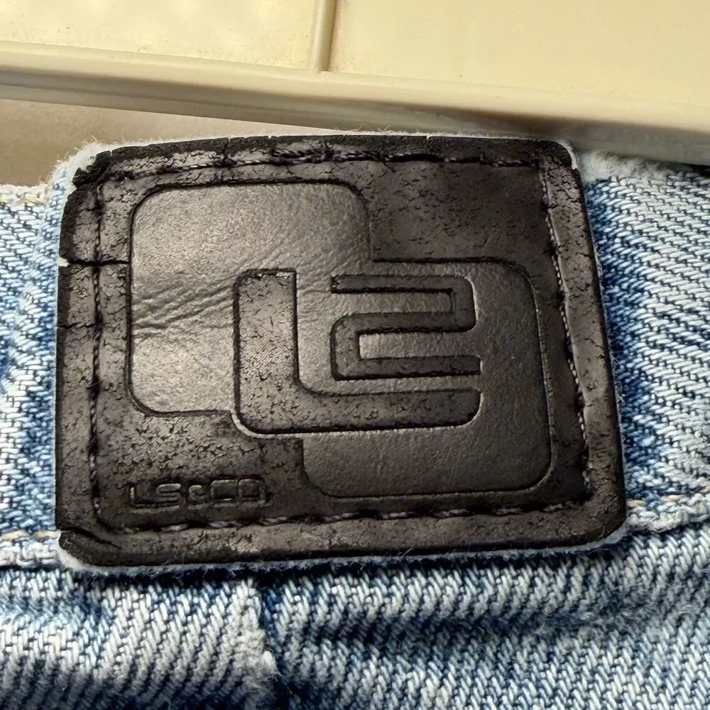 Vintage Levis L2 Jeans White Tab 11 Jr M Black Patch Blue 5001A Made in Mexico